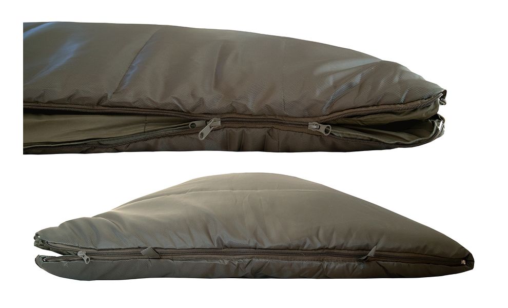 Зимовий кемпінговий спальник-ковдра Tramp Shypit 500 Wide до -10°C: широкий, з капюшоном, Максимальний зріст користувача: 195, Сторона застібки: права, зображення 9