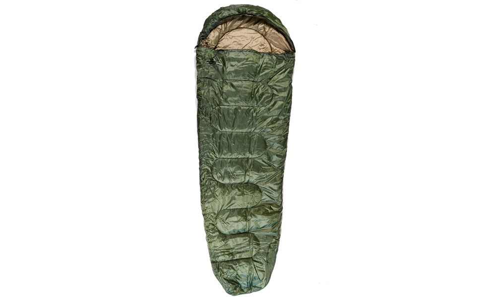 Демісезонний туристичний спальник Totem Hunter до 5°C: з капюшоном, Максимальний зріст користувача: 195, Колір: Green, Сторона застібки: права, зображення 3