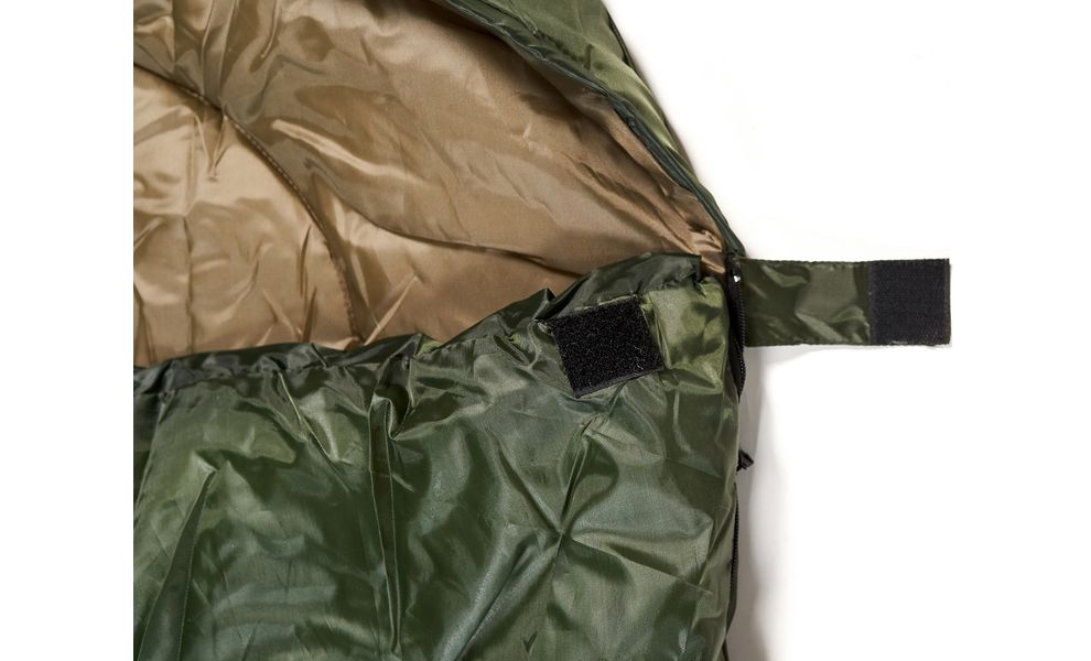 Демісезонний туристичний спальник Totem Hunter до 5°C: з капюшоном, Максимальний зріст користувача: 195, Колір: Green, Сторона застібки: ліва, зображення 6