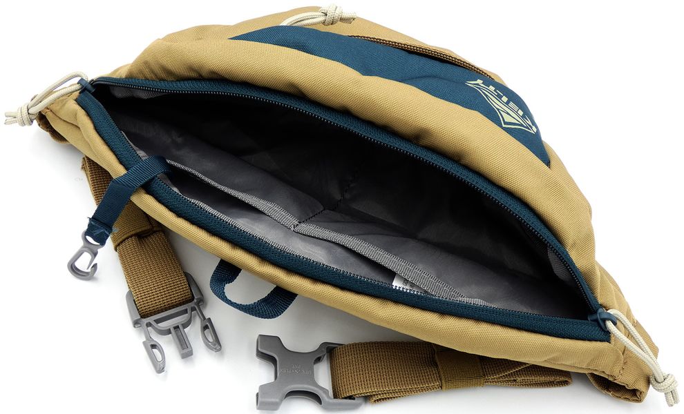 Сумка на пояс Kelty Giddy (Dull Gold/Reflecting Pond), 3 л, Об'єм: 3, Колір виробника: Dull Gold/Reflecting Pond, зображення 5