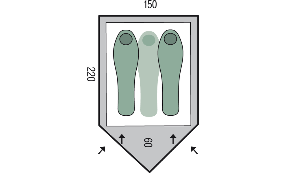 2-місний намет Pinguin Scout: двошаровий, зображення 2