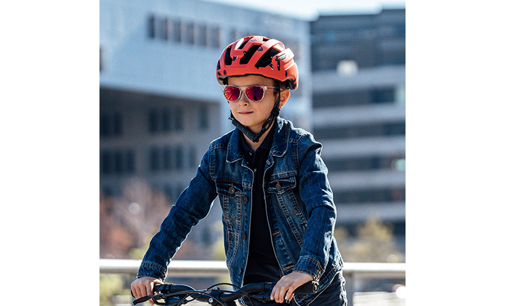 Дитячий велошолом Cairn Prism Jr II (Orange-Skate), Колір: Orange-Skate, Розмір: 48-52, зображення 4