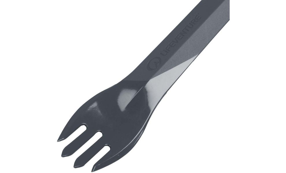 Туристичний набір столових приборів Lifeventure Ellipse - Big (Graphite) (виделка, ложка, ніж), харчовий пластик, Тип розміру: Big, Колір виробника: Graphite, зображення 7
