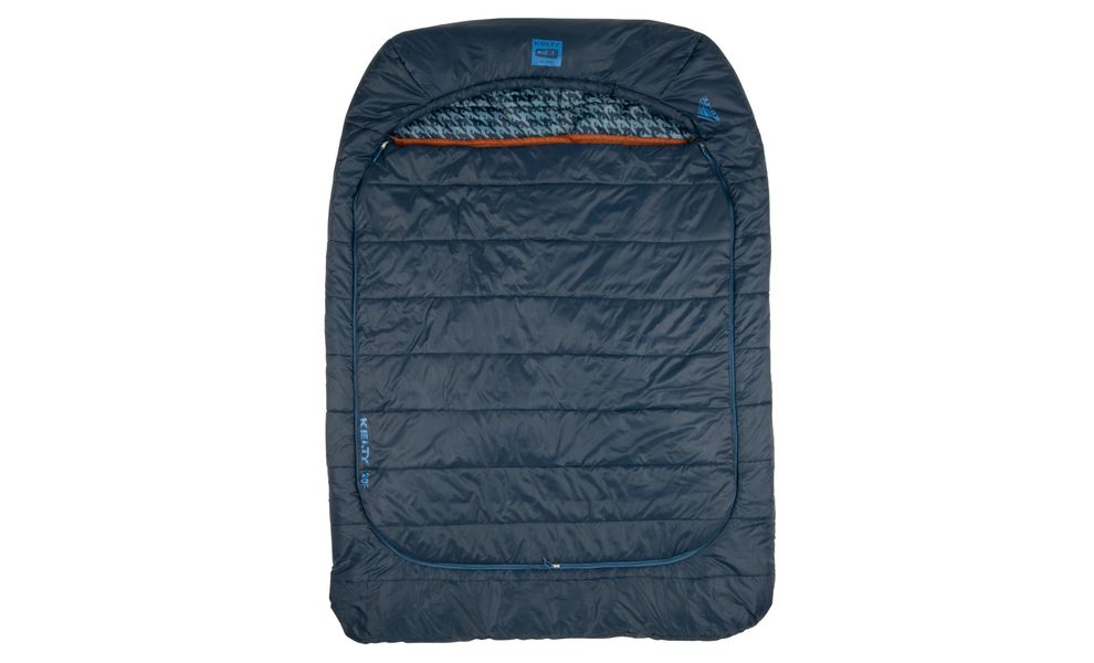 Двомісний кемпінговий спальник-ковдра Kelty Tru. Comfort Doublewide 20 (Pageant Blue) до -7°C, Максимальний зріст користувача: 198, Колір: Pageant Blue, Сторона застібки: ліва+права, зображення 2