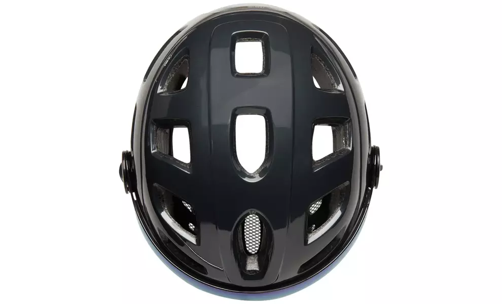 Велошолом Cairn Quartz Visor LED USB (Shiny Shadow), Колір: Shiny Shadow, Розмір: 52-58, зображення 3