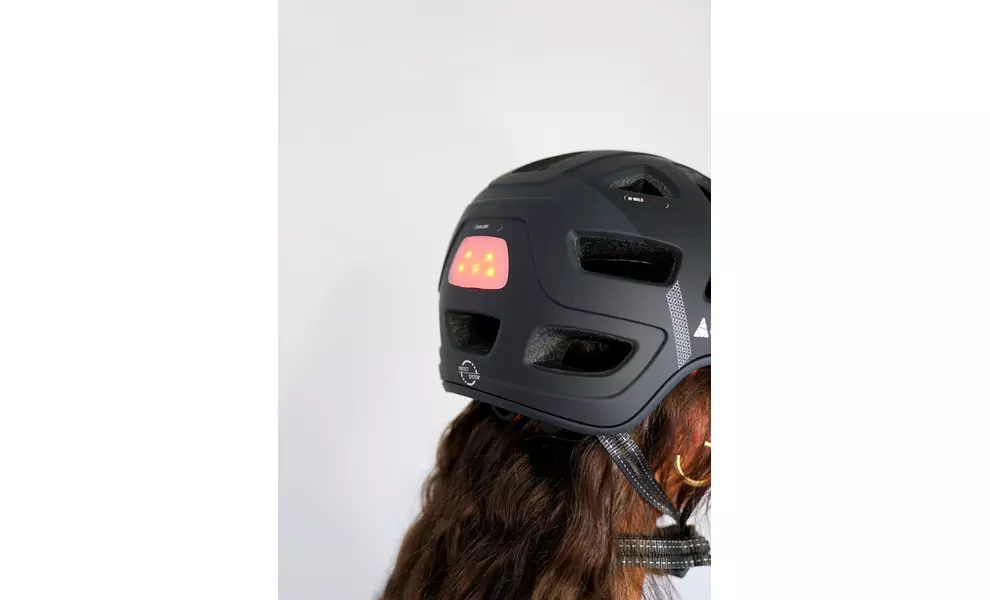 Велошолом Cairn Quartz Visor LED USB (Shiny Shadow), Колір: Shiny Shadow, Розмір: 52-58, зображення 4