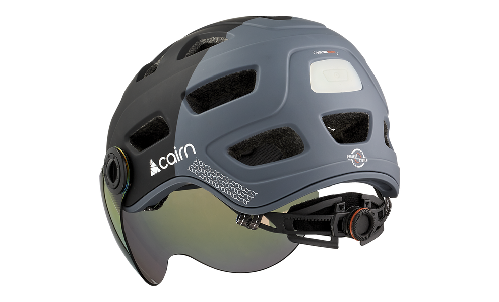 Велошолом Cairn Quartz Visor LED USB (Black), Колір: Black, Розмір: 52-58, зображення 2