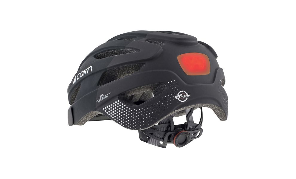 Велошолом Cairn Fusion LED USB (Mat Full Black), Колір: Mat Full Black, Розмір: 59-62, зображення 2
