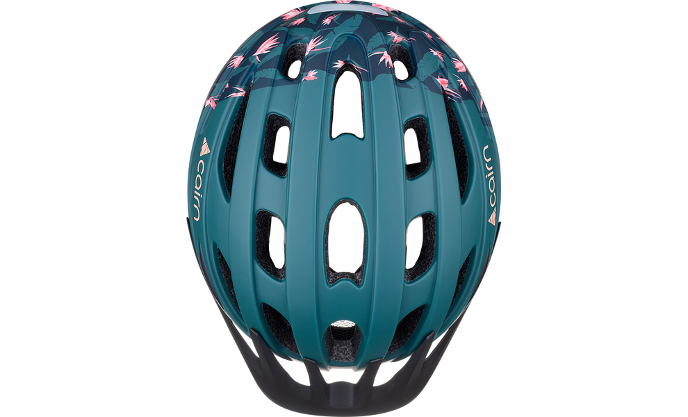 Велошолом Cairn Fusion LED USB (Mat Pine-Petrol Blue), Колір: Mat Pine-Petrol Blue, Розмір: 51-55, зображення 3