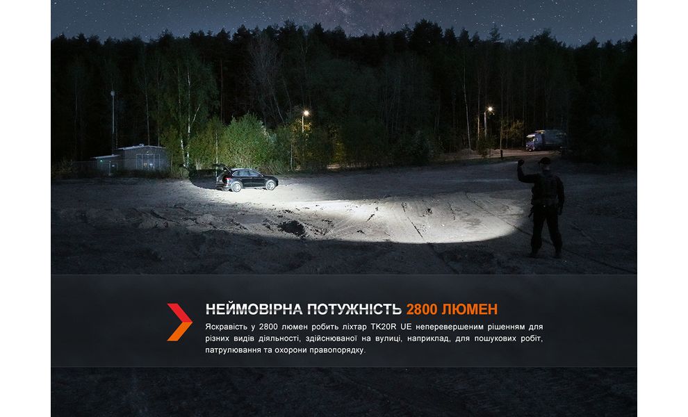 Ліхтар ручний Fenix TK20R UE (City Gray), Колір корпусу: City Gray, зображення 12