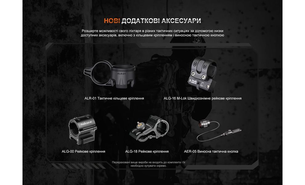 Ліхтар ручний Fenix TK20R UE (City Gray), Колір корпусу: City Gray, зображення 25