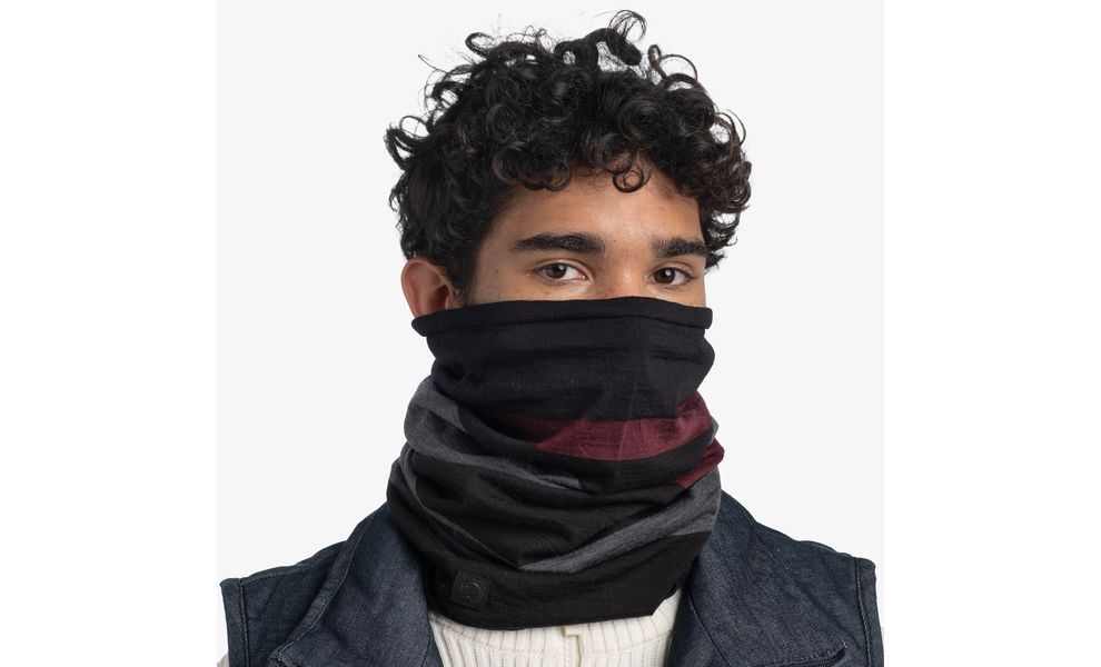 Мультишарф BUFF® Merino Move (Black), Колір виробника: Black, зображення 6