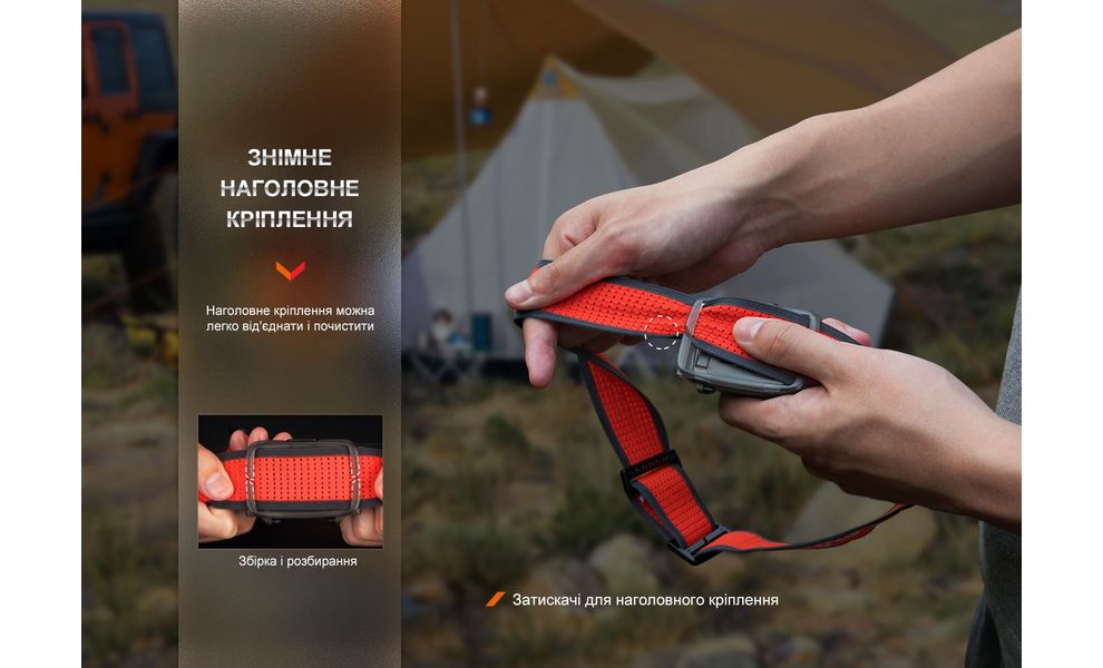 Налобний ліхтар на батарейках Fenix HL16 AAA (Pink) з червоним світлом, Колір корпусу: Pink, зображення 23