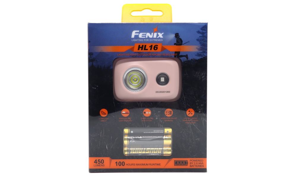 Налобний ліхтар на батарейках Fenix HL16 AAA (Pink) з червоним світлом, Колір корпусу: Pink, зображення 16