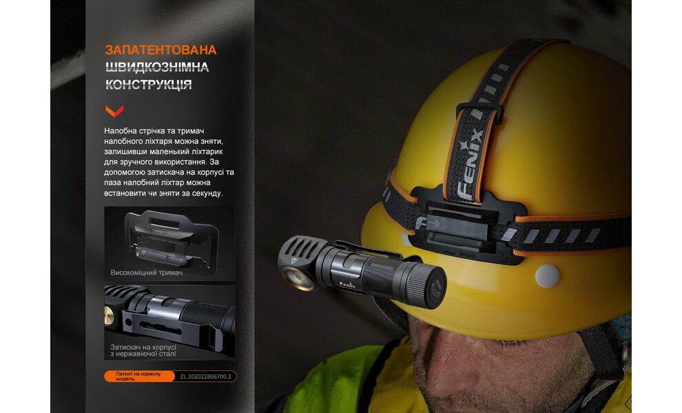 Налобний ліхтар з акумулятором Fenix HM61R V2.0 з червоним світлом, магнітна зарядка, зображення 14