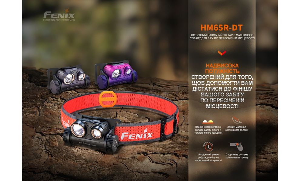 Ліхтар налобний Fenix HM65R-DT (Black), Колір корпусу: Black, зображення 12