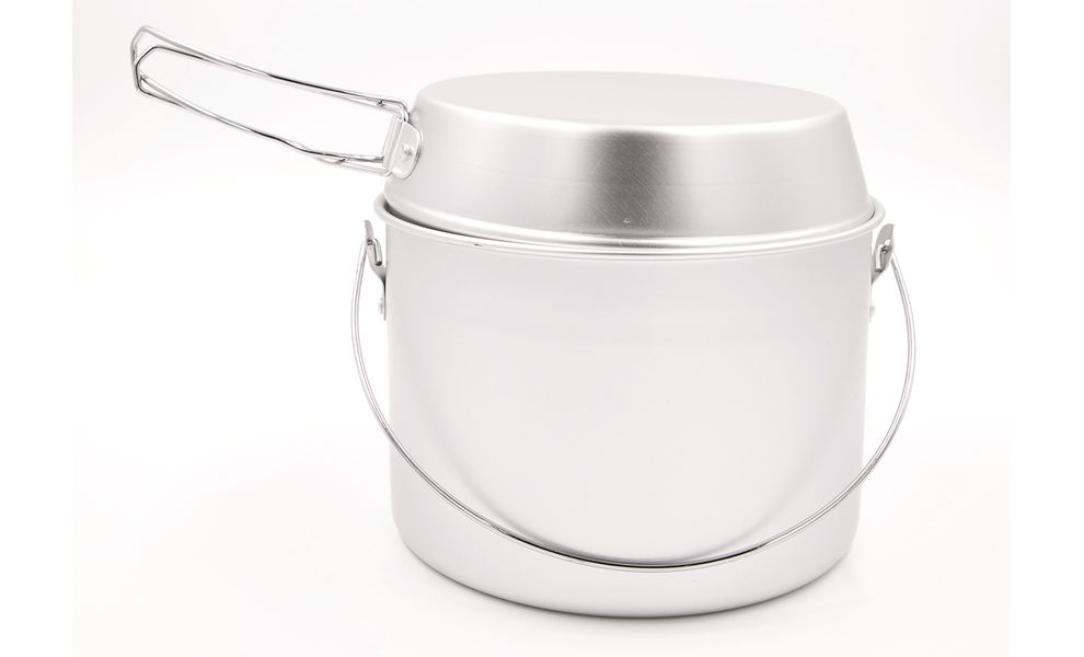 Туристичний набір посуду з алюмінію з чохлом Tramp UTRC-002 на 3 особи: 3 казанки, 3 миски, 3 кружки, зображення 3