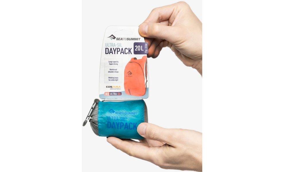 Складний рюкзак Sea to Summit Ultra-Sil Day Pack 2023 (Blue Atoll), 20 л, Об'єм: 20, Колір виробника: Blue Atoll, зображення 3