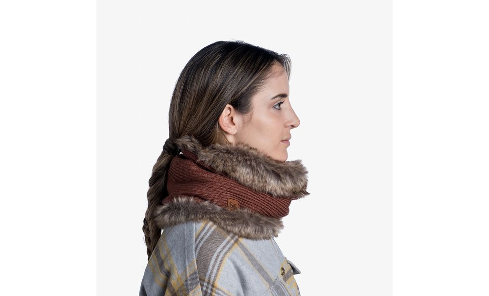 Снуд BUFF® Knitted & Fur Kesha (Rosewood), Колір виробника: Rosewood, зображення 4