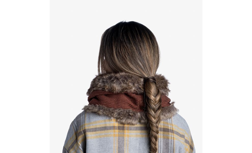 Снуд BUFF® Knitted & Fur Kesha (Rosewood), Колір виробника: Rosewood, зображення 5