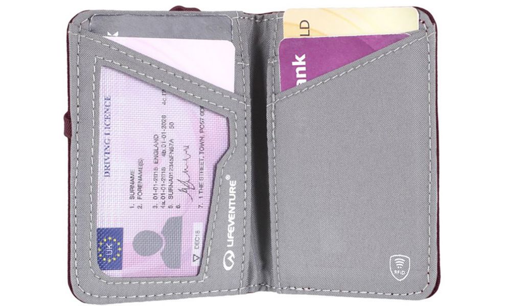 Гаманець Lifeventure Recycled RFID Card Wallet (Plum), Колір виробника: Plum, зображення 4
