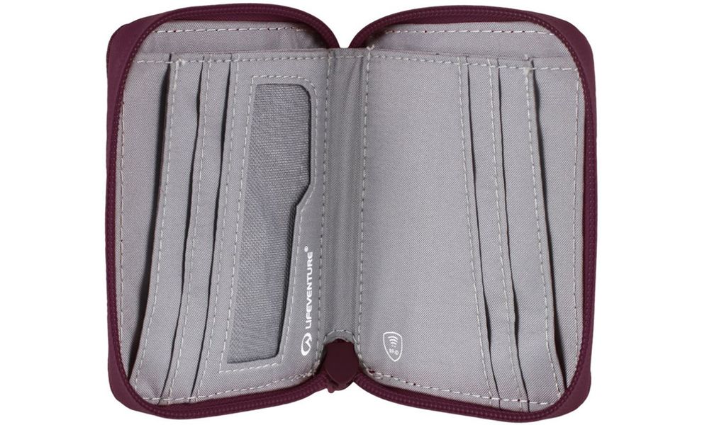 Гаманець Lifeventure Recycled RFID Bi-Fold Wallet (Plum), Колір виробника: Plum, зображення 3