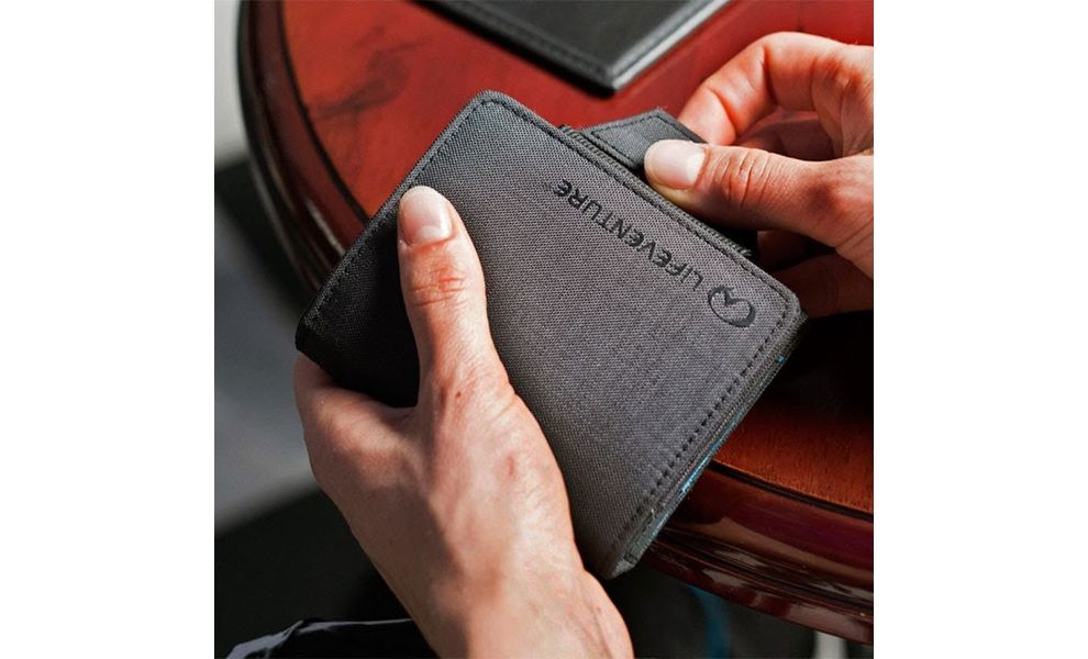 Гаманець Lifeventure Recycled RFID Card Wallet (Plum), Колір виробника: Plum, зображення 5