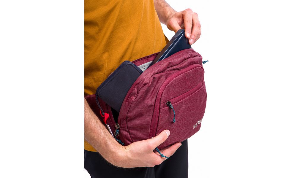 Сумка на пояс Tatonka Hip Sling Pack (Bordeaux Red), 5 л, Об'єм: 5, Колір виробника: Bordeaux Red, зображення 9