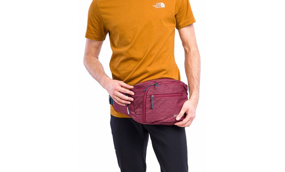 Сумка на пояс Tatonka Hip Sling Pack (Bordeaux Red), 5 л, Об'єм: 5, Колір виробника: Bordeaux Red, зображення 3