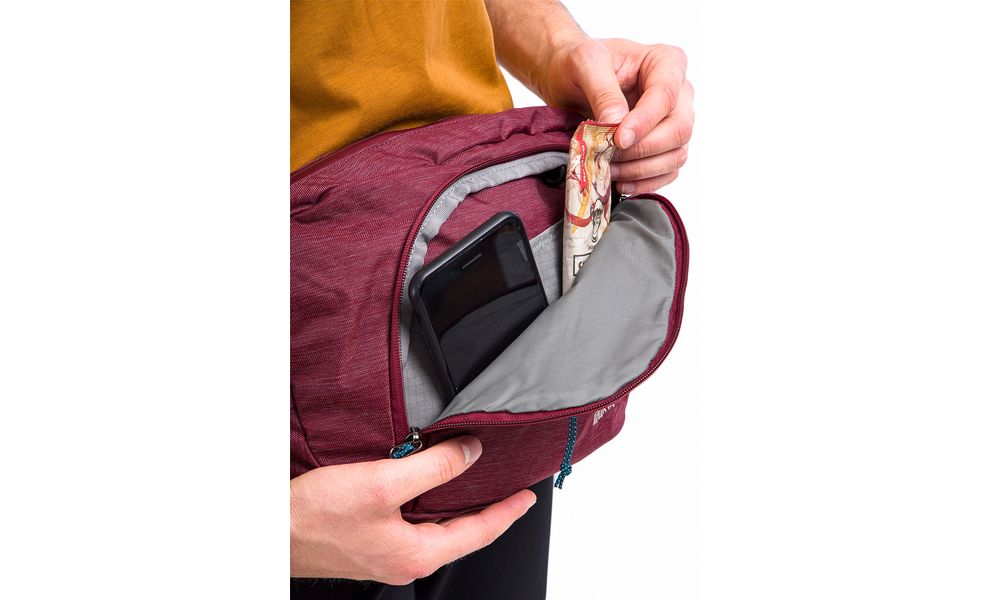 Сумка на пояс Tatonka Hip Sling Pack (Bordeaux Red), 5 л, Об'єм: 5, Колір виробника: Bordeaux Red, зображення 10
