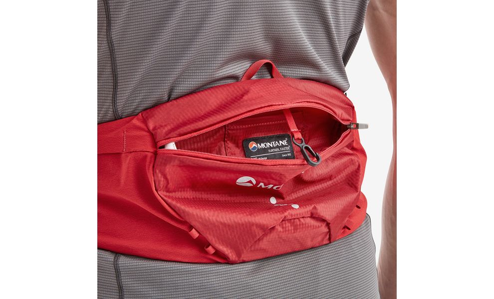 Сумка на пояс Montane Gecko WP 1L+ (Acer Red), 1 л, Об'єм: 1, Колір виробника: Acer Red, зображення 7