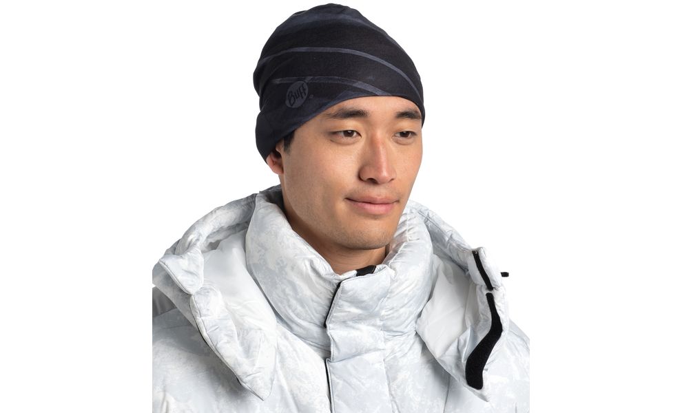 Шапка BUFF® Polar & EcoStretch (Raft Black), Колір: Raft Black, зображення 2