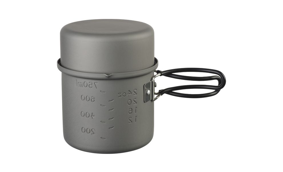 Похідний набір посуду з анодованого алюмінію Esbit PT1000HA на 1-2 особи: каструля, миска, зображення 3