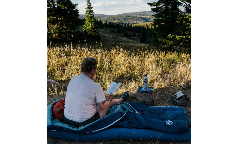 Надувний каремат Big Agnes Boundary Deluxe Insulated - Wide Regular: з мішком-насосом, Товщина: 11, Тип розміру: Wide Regular, Колір виробника: Blue, зображення 3