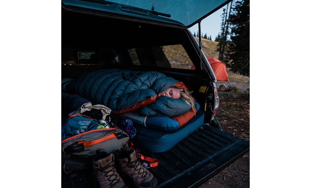 Надувний каремат Big Agnes Boundary Deluxe Insulated - Wide Regular: з мішком-насосом, Товщина: 11, Тип розміру: Wide Regular, Колір виробника: Blue, зображення 4
