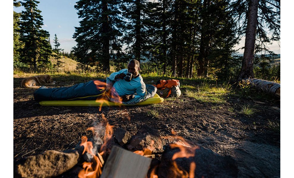 Надувний каремат Big Agnes Divide - Wide Regular: з мішком-насосом, Товщина: 9, Тип розміру: Wide Regular, Колір виробника: Warm Olive, зображення 5