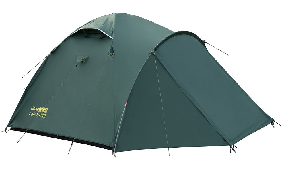 3-місний намет Tramp Lair 3 V2: двошаровий, з тамбуром, Кількість місць: 3, Колір: Green, зображення 5