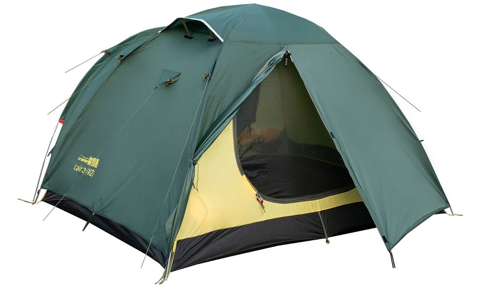 3-місний намет Tramp Lair 3 V2: двошаровий, з тамбуром, Кількість місць: 3, Колір: Green, зображення 3