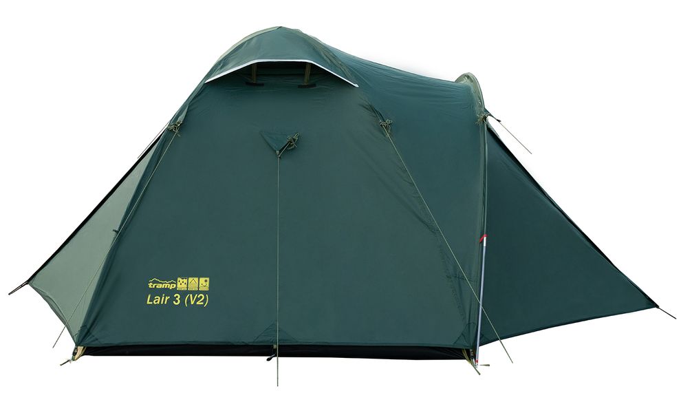 3-місний намет Tramp Lair 3 V2: двошаровий, з тамбуром, Кількість місць: 3, Колір: Green, зображення 7
