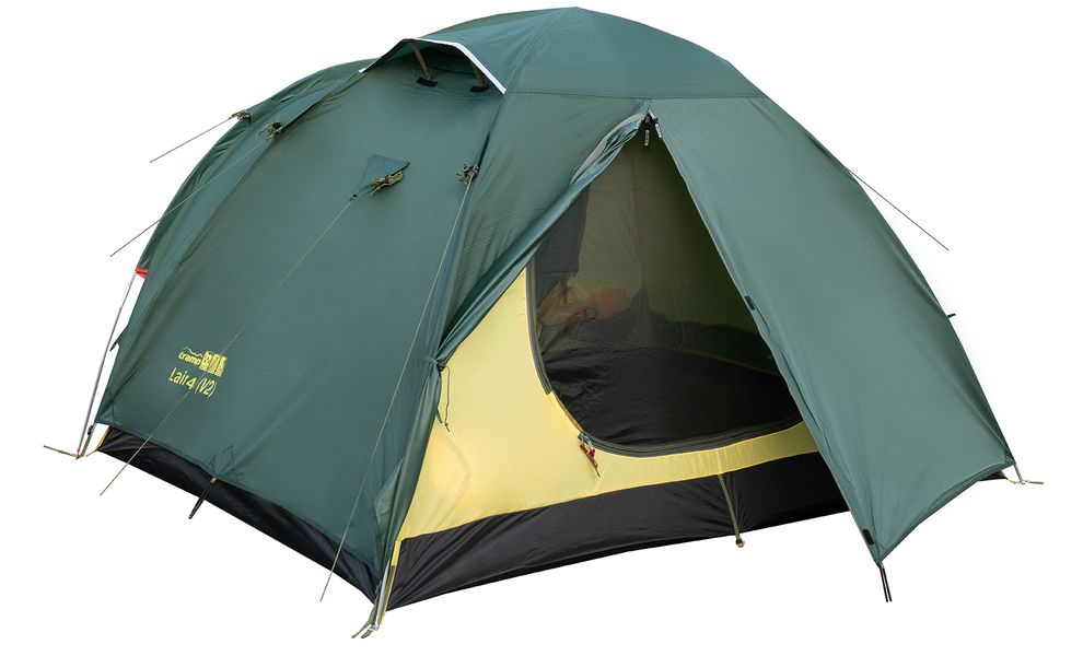 4-місний намет Tramp Lair 4 V2: двошаровий, з тамбуром, Кількість місць: 4, Колір: Green, зображення 3