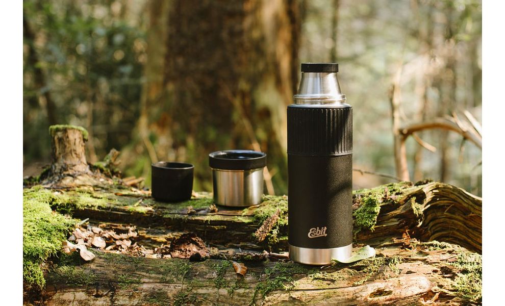 Термос для чаю/кави Esbit Sculptor Silicone Sleeve (Black) на 1 л, Об'єм: 1000, Колір: Black, зображення 6