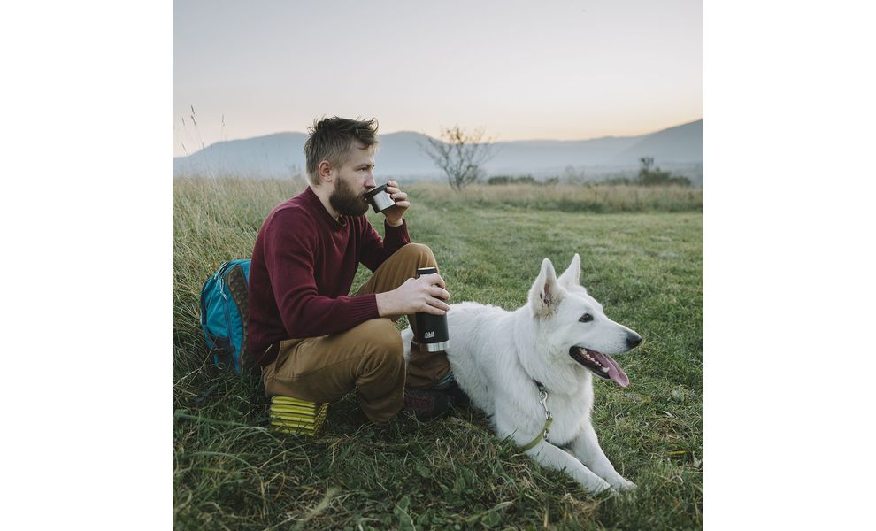 Термос для чаю/кави Esbit Sculptor (Stone Grey) на 1 л, Об'єм: 1000, Колір: Stone Grey, зображення 7