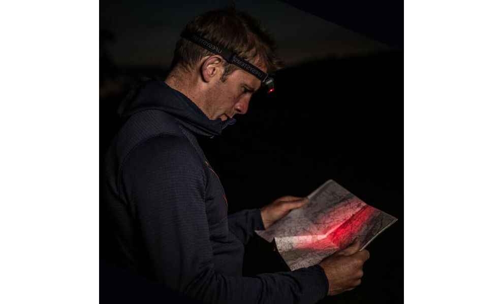 Налобний ліхтар на батарейках Lifesystems Intensity 155 з червоним світлом, зображення 3