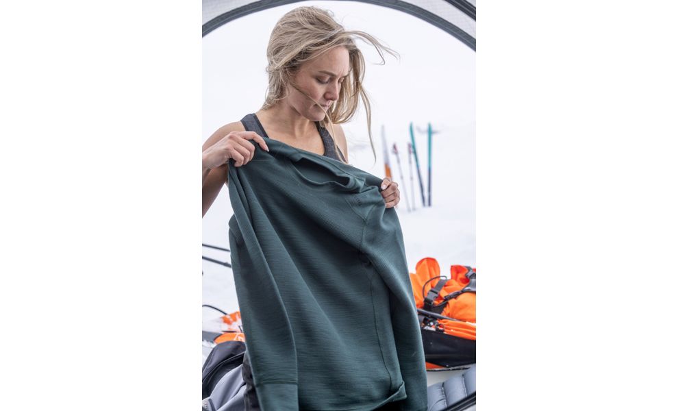 Термокофта жіноча Aclima StreamWool 400 Crew Neck (343/Green Gables), Колір виробника: 343/Green Gables, Розмір виробника: XS, зображення 10