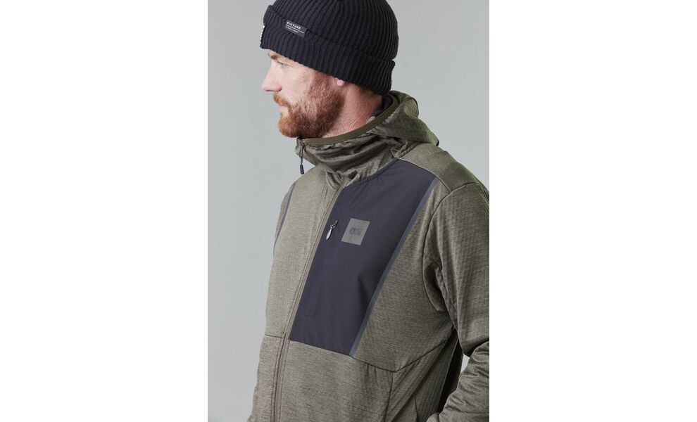 Толстовка чоловіча Picture Organic Bake Grid FZ - SMT101 (Dark Army Green), Колір виробника: Dark Army Green, Розмір: M, зображення 7