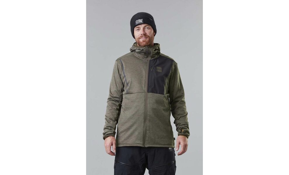 Толстовка чоловіча Picture Organic Bake Grid FZ - SMT101 (Dark Army Green), Колір виробника: Dark Army Green, Розмір: M, зображення 9
