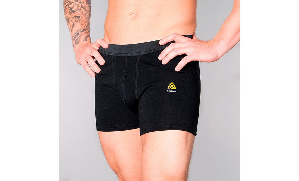 Термотруси чоловічі Aclima WarmWool 200 Boxer (123/Jet Black), Колір виробника: 123/Jet Black, Розмір: XS, зображення 4
