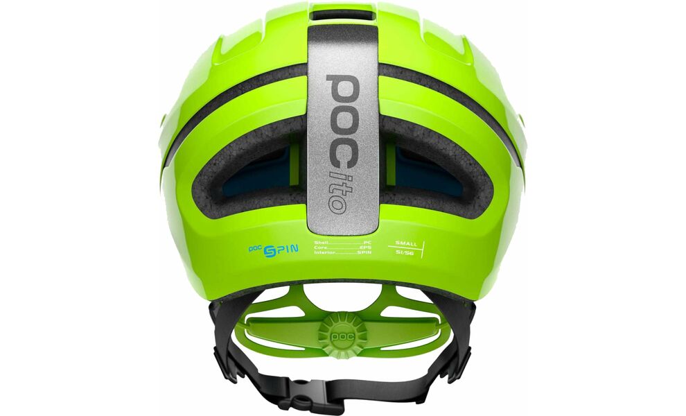 Дитячий велошолом POCito Omne SPIN (Fluorescent Yellow/Green), Колір: Fluorescent Yellow/Green, Розмір: S/51-56, зображення 3