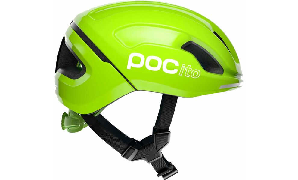 Дитячий велошолом POCito Omne SPIN (Fluorescent Yellow/Green), Колір: Fluorescent Yellow/Green, Розмір: S/51-56, зображення 4
