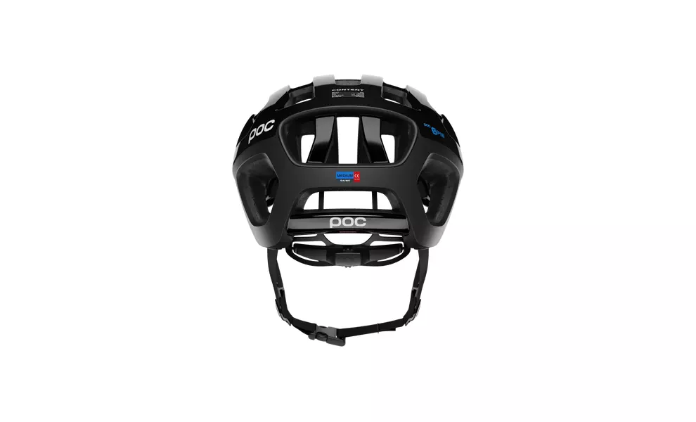 Велошолом POC Octal X SPIN (Uranium Black), Колір: Uranium Black, Розмір: S/50-56, зображення 4